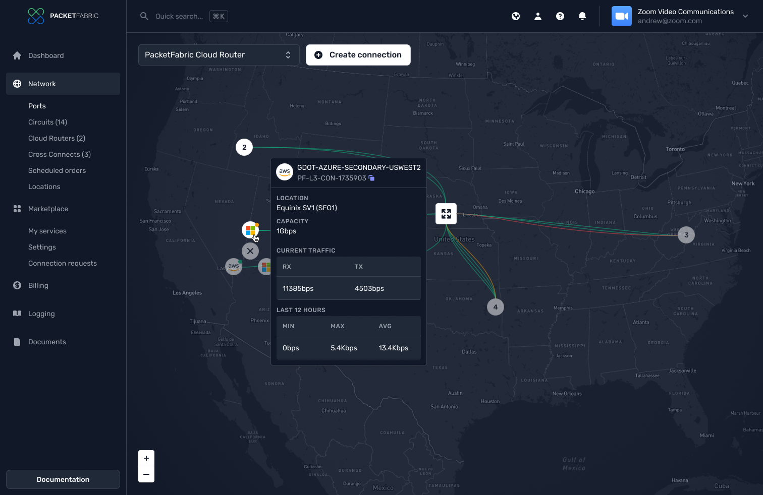 packetfabric map view